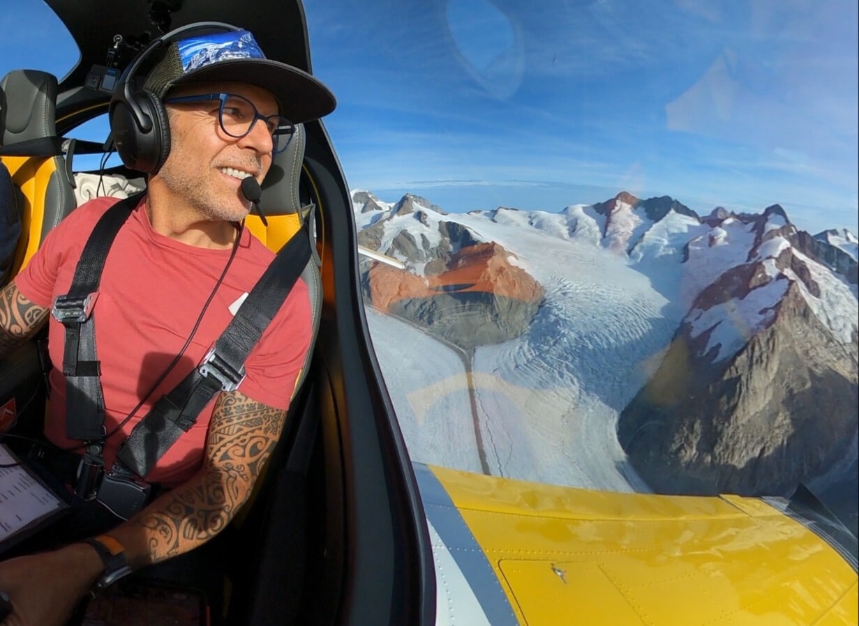 Jeff Grant Pilot Aletsch Glacier Switzerland